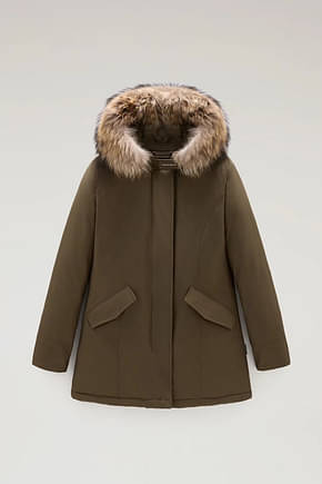 Woolrich Ideas regalo Jacket artic parka Mujer Algodón Verde Verde Oscuro
