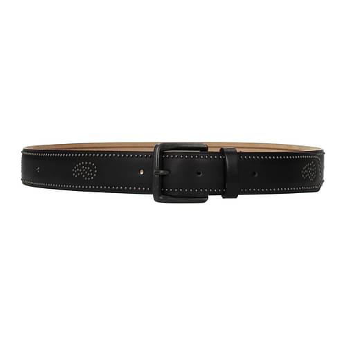Etro Gold-Buckle Leather Belt