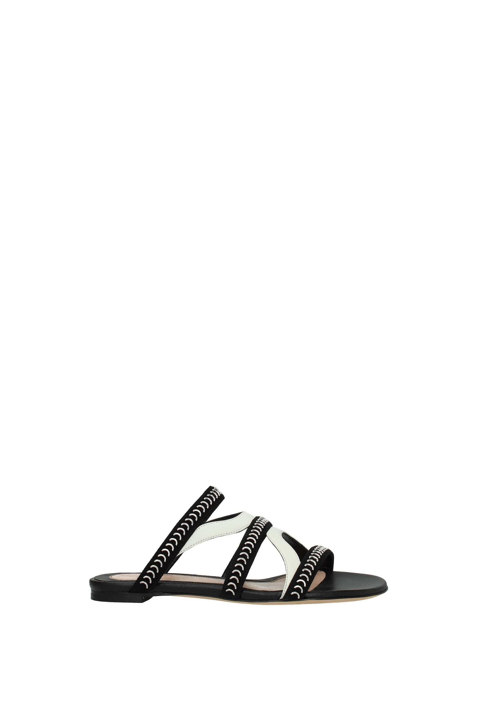 McQ by Alexander McQueen Zipper Detail Flat Sandals in Black Leather  Multiple colors ref.756280 - Joli Closet