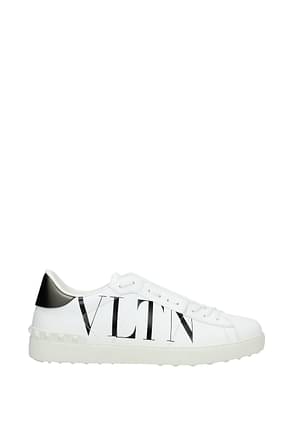Valentino Garavani Sneakers Men Leather White Dark Grey