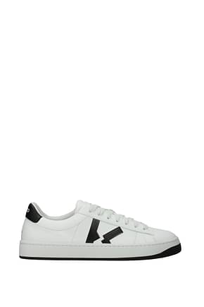 Kenzo Sneakers Homme Cuir Blanc Noir