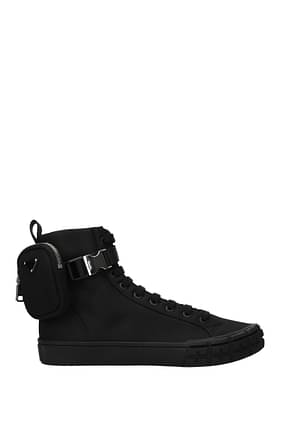 Prada Sneakers Men Fabric  Black