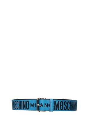 Moschino أحزمة عادية نساء جلد أزرق