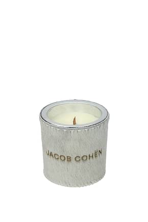 Jacob Cohen Geschenk handmade scented soy candle Damen Ponyfell Grau Eis