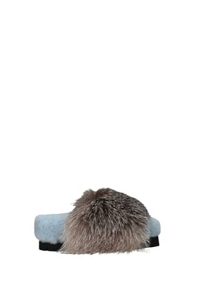 Moncler Slippers and clogs Women Fur  Brown