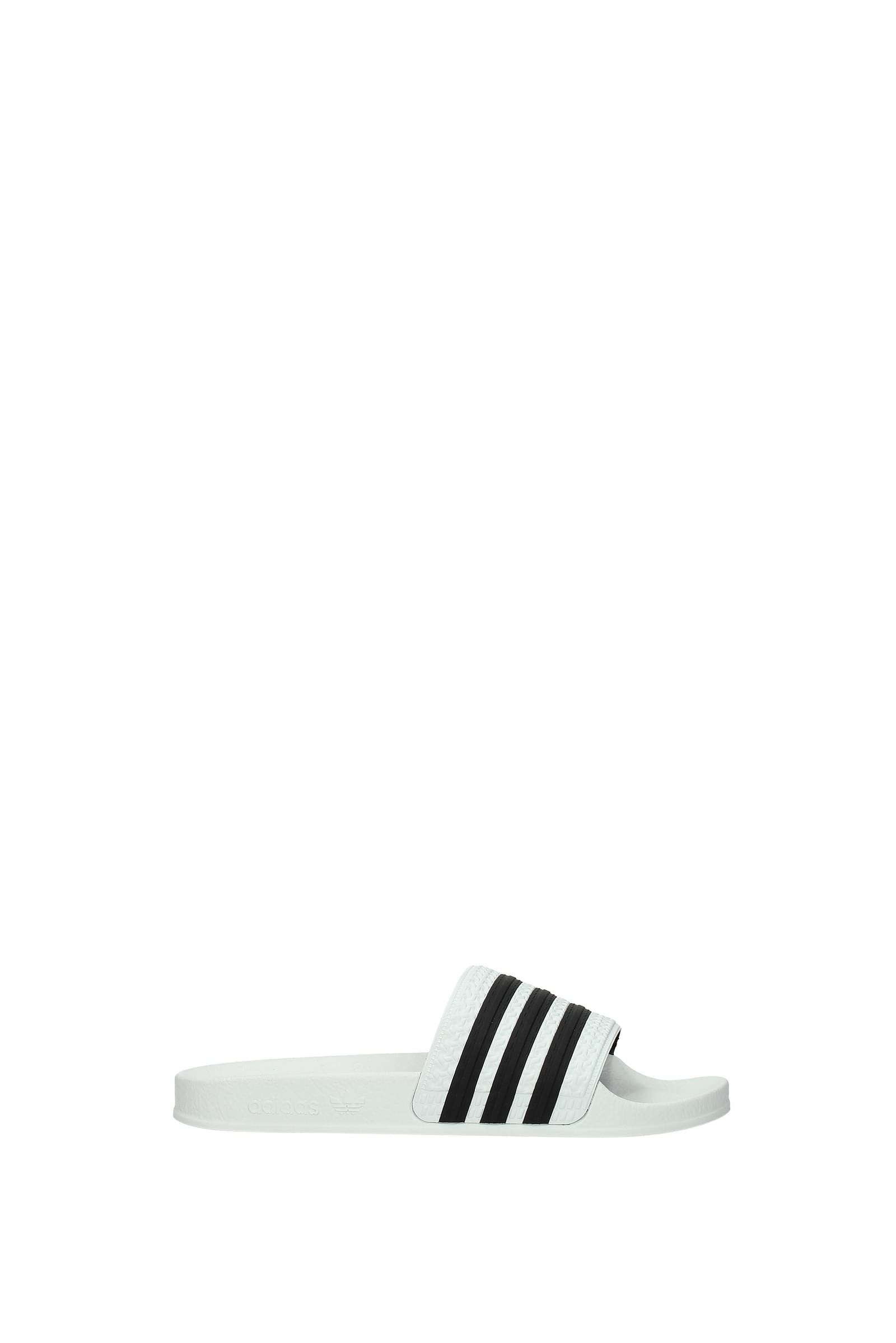 Adidas Tongs et Mules Femme DADILETTE280648 Caoutchouc Blanc Noir