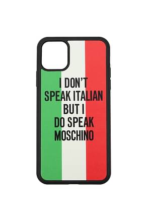 Moschino Coque pour iPhone iphone 11 Pro max Homme Polyuréthane Multicouleur