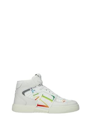Valentino Garavani Sneakers Uomo Pelle Bianco Multicolore