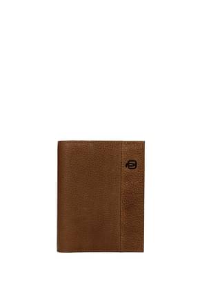 Piquadro Wallets Men Leather Brown Leather
