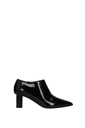 Salvatore Ferragamo टखने तक ढके जूते calci महिलाओं पेटेंट लैदर काली