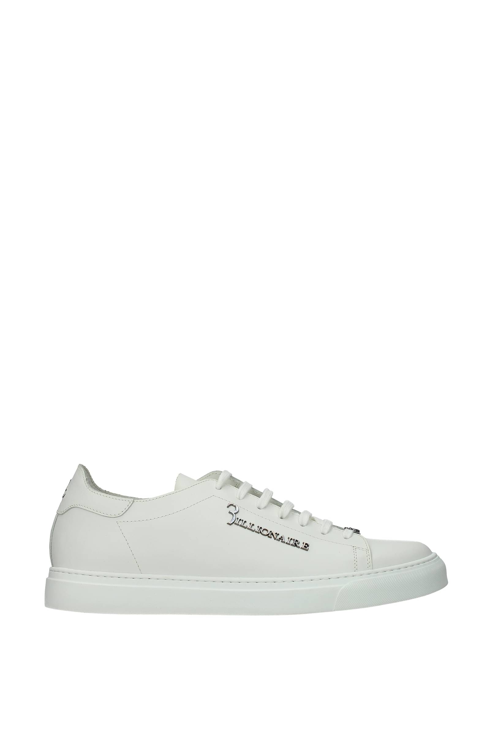 Billionaire Sneakers Homme MSC2188BLE029N01 Cuir Blanc 268 13