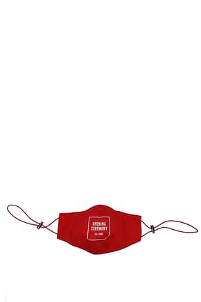 Opening Ceremony Mascherine mask Homme Coton Rouge
