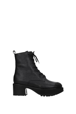 By Far Ankle boots Women Leather Black