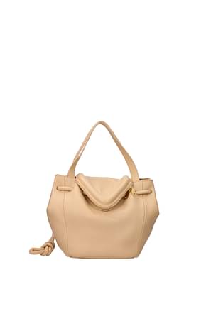 Bottega Veneta Handbags beak Women Leather Beige Almond