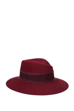 Maison Michel Hats virginie Women Felt Red Burgundy