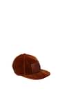 Borsalino Hats Men Cotton Brown Leather