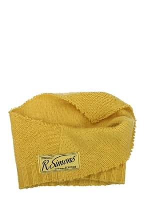 Raf Simons Scarves Women Wool Yellow Mustard