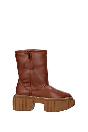 Stella McCartney Ankle boots Women Eco Leather Brown Brandy
