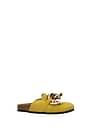 Jw Anderson Slippers and clogs Women Suede Yellow Golden Wattle