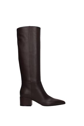 Sergio Rossi Boots Women Leather Brown