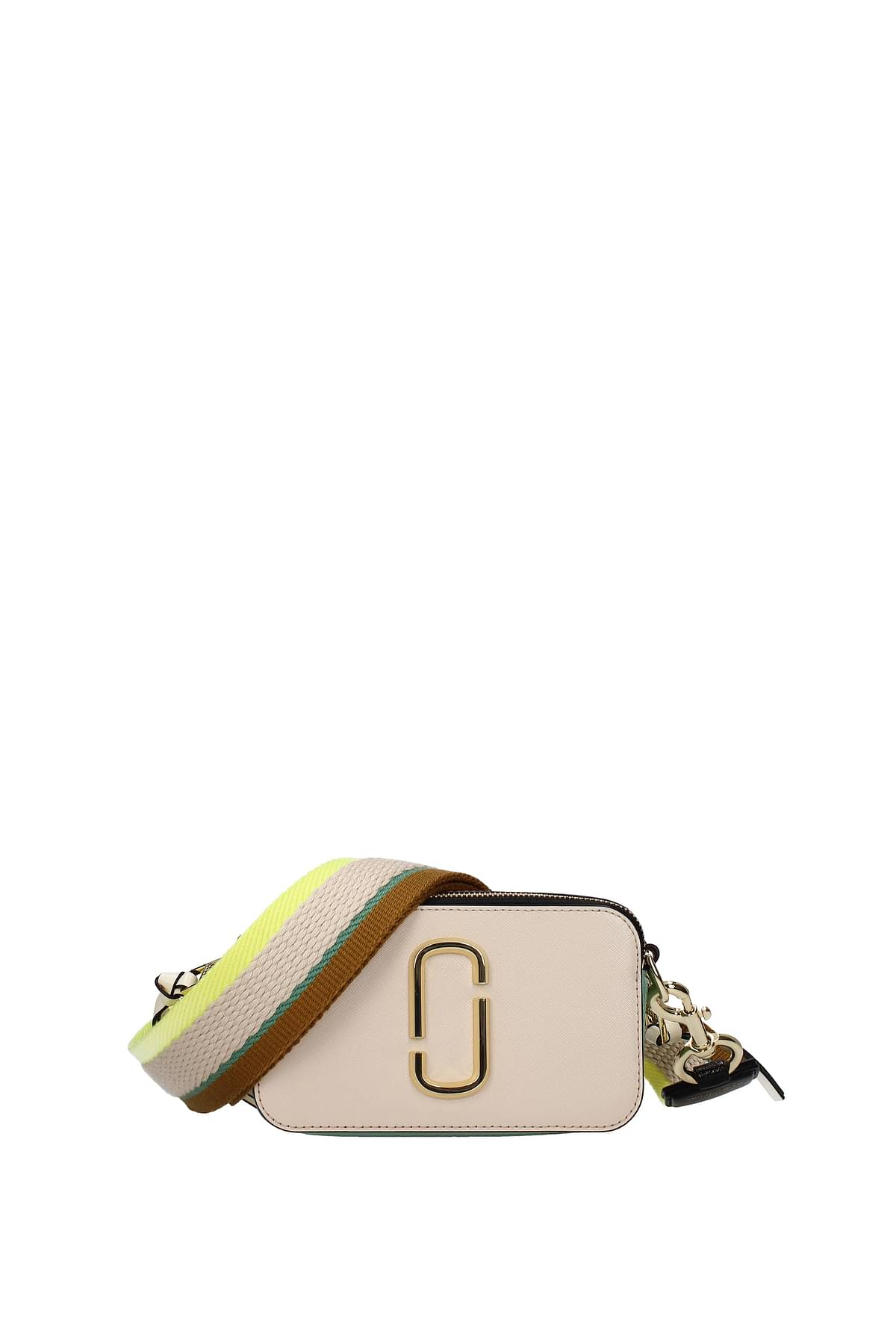 Snapshot of Marc Jacobs - Yellow, beige, taupe bag made of leather with  shoulder strap for women
