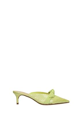 Alexandre Birman Sandals Women Leather Python Green Lime