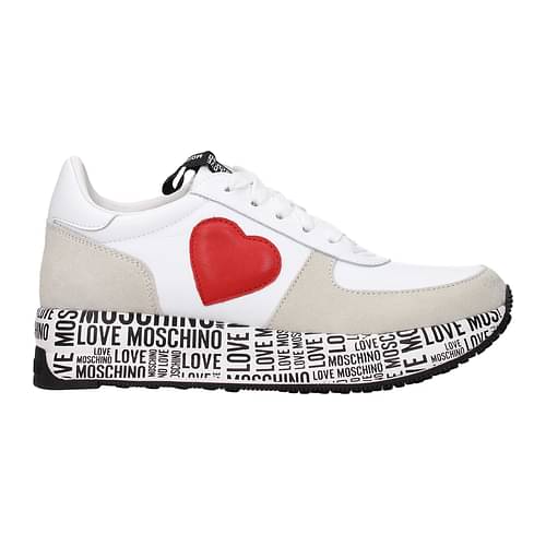 Love Moschino Sneakers Women JA15364G0EIA410A Leather White Red 138,4€