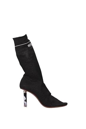 Vetements Design टखने तक ढके जूते महिलाओं कपड़ा काली