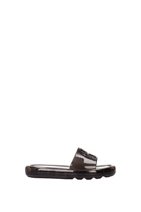 Tory Burch Slippers and clogs Women Rubber Black Transparent