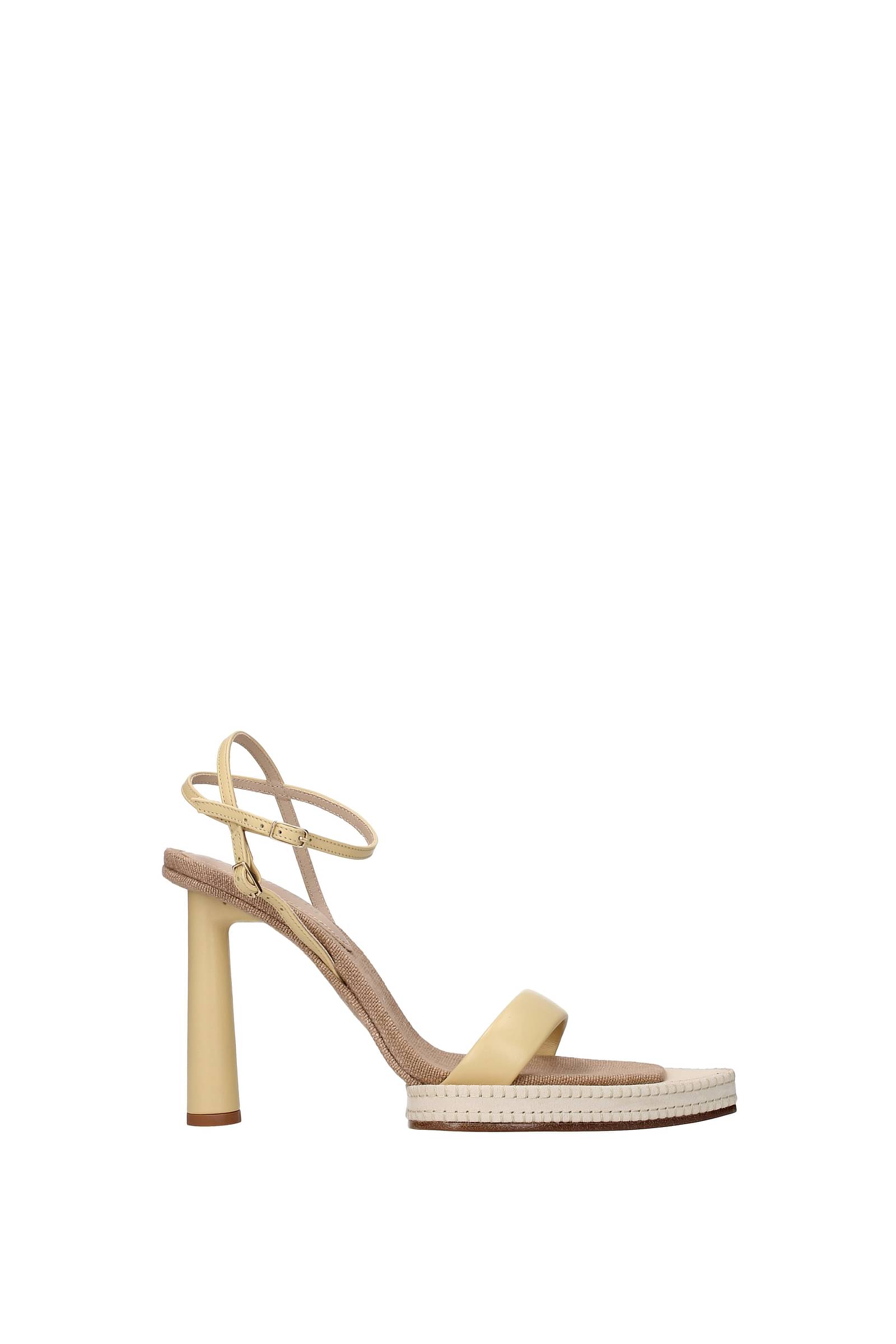 Jacquemus Sandals Women 211FO11211401220 Leather Beige Honey 292 43