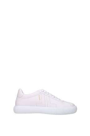 Lanvin Sneakers Femme Cuir Blanc