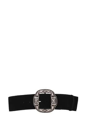 Etro Cinturones Altos Mujer Gamuza Negro