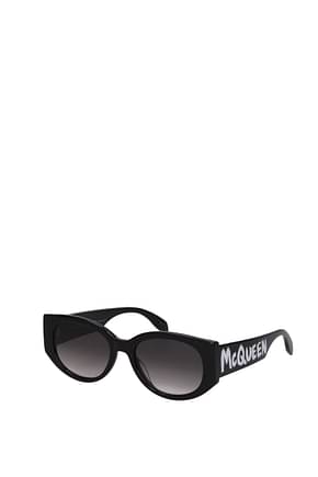Alexander McQueen Sunglasses Women Acetate Black Grey