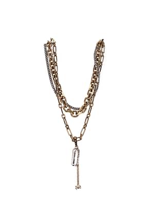 Alexander McQueen Necklaces Women Brass Gold Silver