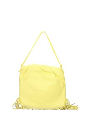 Bottega Veneta Crossbody Bag Women Leather Yellow Sherbert