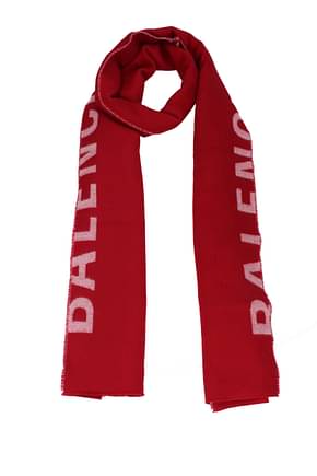 Balenciaga スカーフ 男性 ウール 赤