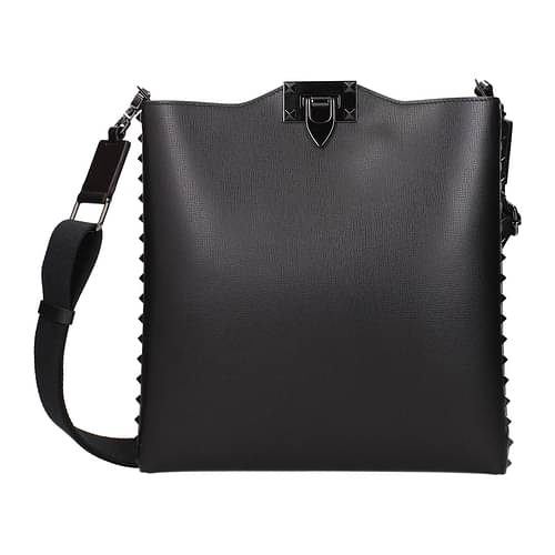 Valentino Garavani Black VRing Leather Crossbody Bag Red Pony-style  calfskin ref.514866 - Joli Closet