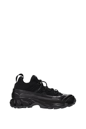 Burberry Sneakers Men Fabric  Black Black