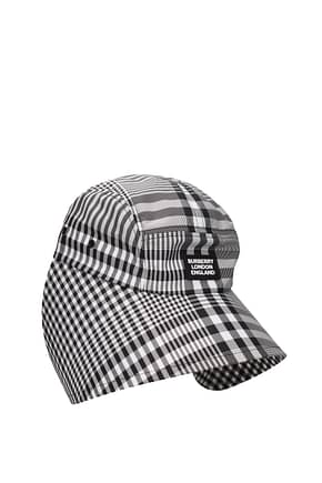 Burberry Hats Men Polyester Black White