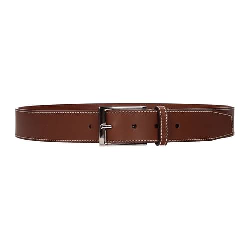 Burberry Leather Belt - Women - Tan Belts