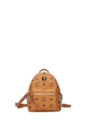 MCM Backpacks and bumbags Women Leather Brown Cognac
