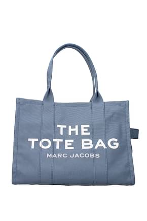 Marc Jacobs حقائب كتف tote نساء قماش أزرق الأزرق الصلب