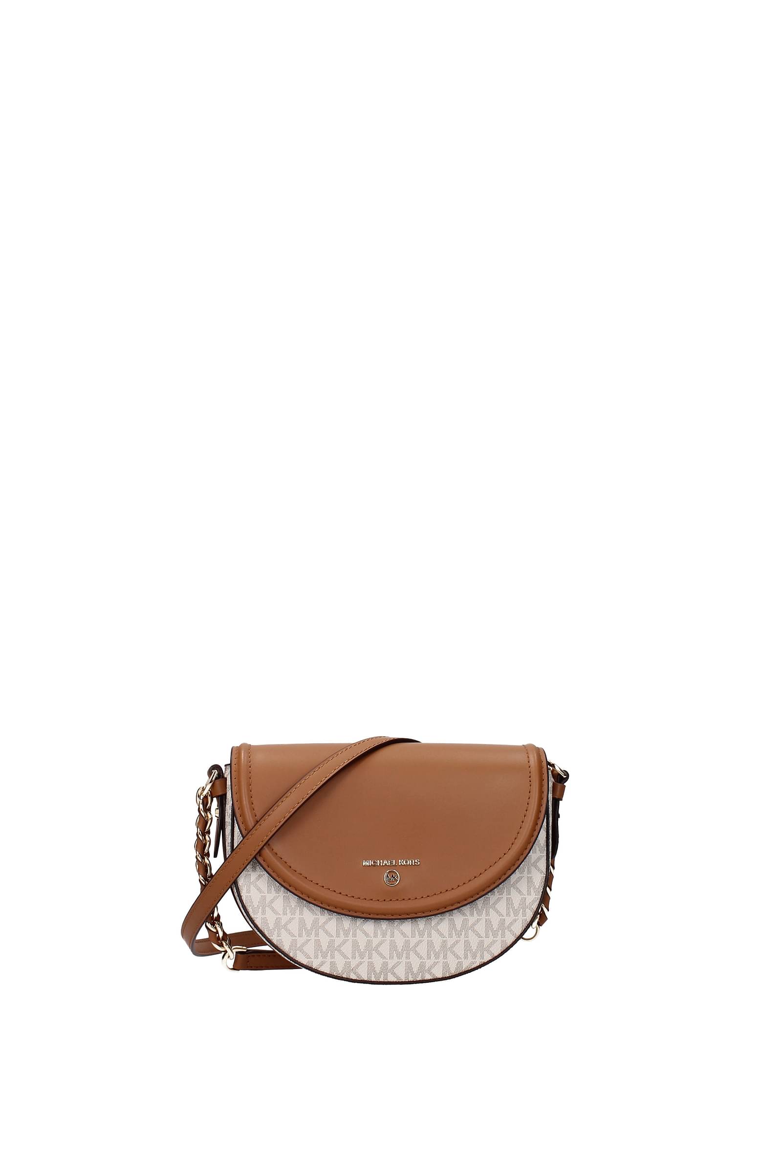 Michael Kors Trisha Medium Leather Triple Pocket Shoulder Bag beige   Amazonde Fashion