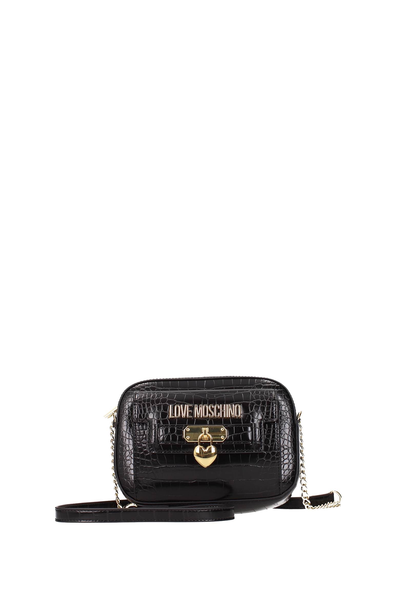 Love Moschino logo-lettering Faux Leather Shoulder Bag - Farfetch