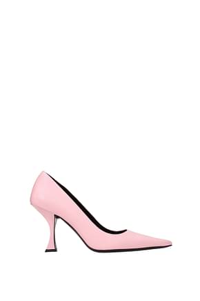 By Far Pumps Women Leather Pink Peony
