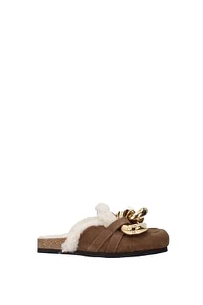 Jw Anderson Slippers and clogs Women Suede Brown