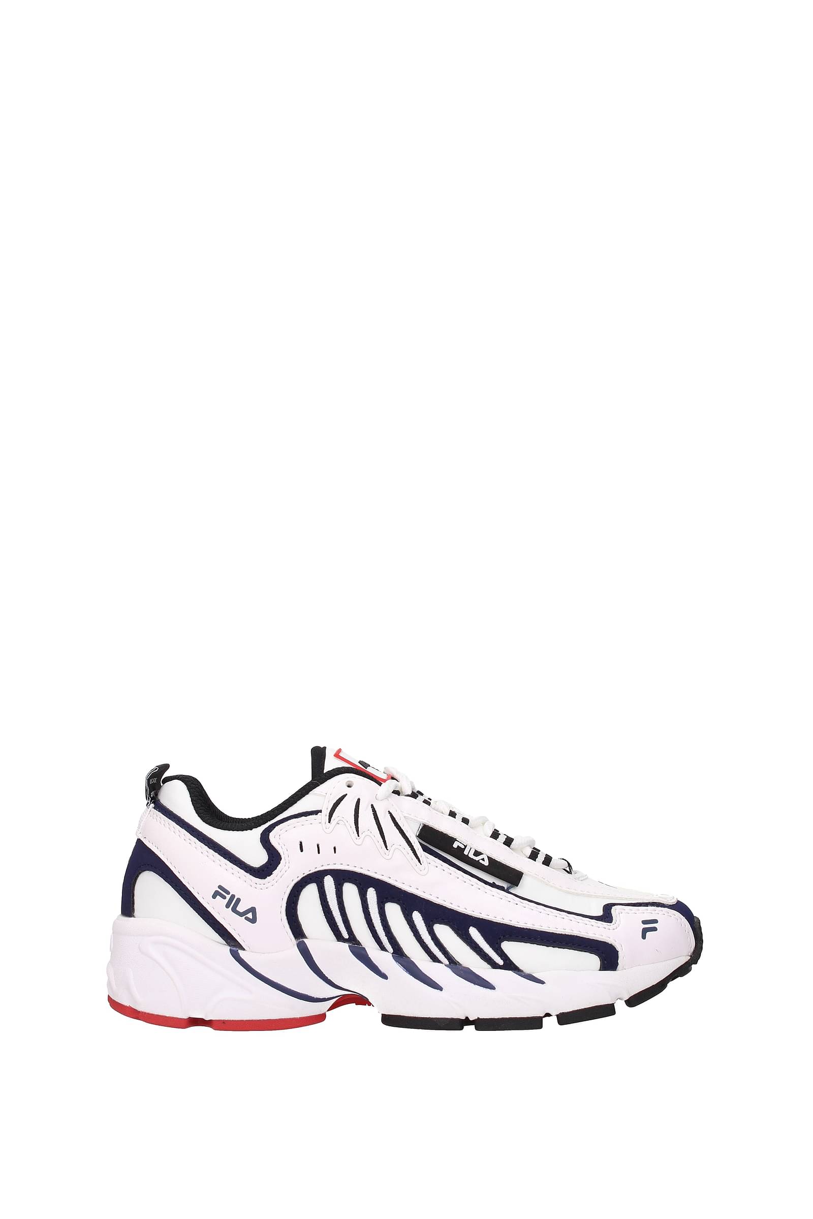 MSGM Sneakers x fila Women Fabric White Midnight Blue