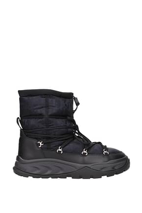 Christian Dior एडी तक पहुंचने वाला जूता snow boot oblique पुरुषों नायलॉन काली काली