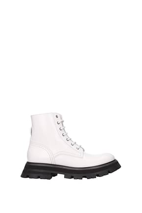 Alexander McQueen Ankle boots Women Leather White Ivory