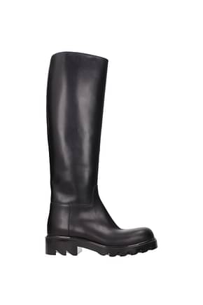 Bottega Veneta Boots Women Leather Black